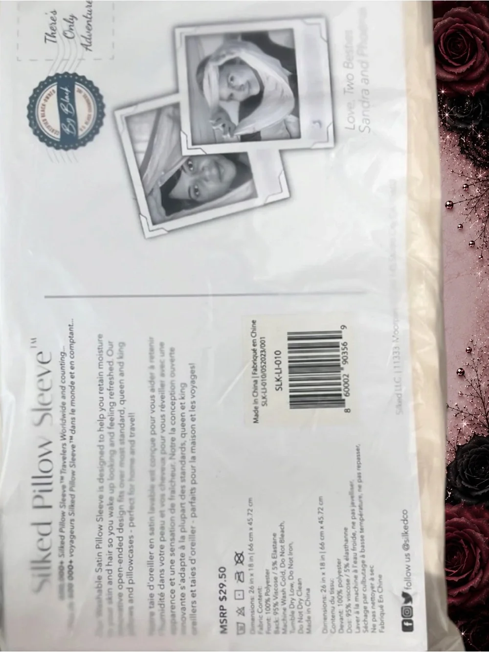 New Silked Satin Pillow Sleeve Standard/Queen Ivory Hair Skin Anti-Frizz Pillowc